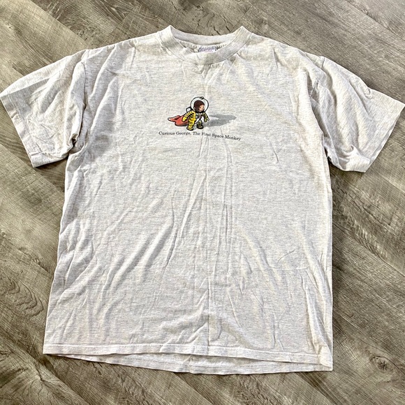 Curious george Other - Curious George Tshirt Tee Gray Space Monkey XL